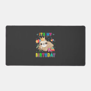 Es ist mein Geburtstag Süße Faultier Geburtstagsfe Schreibtischunterlage
