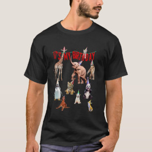 Es ist mein Geburtstag Süße lustige Tiere Männer F T-Shirt