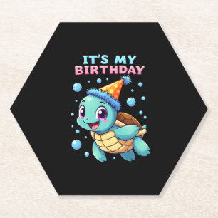Es ist mein Geburtstag Süße Meeresschildkröte Ozea Untersetzer