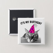 ES IST MEIN GEBURTSTAG, TABBBY-KABEL BUTTON (Vorne & Hinten)