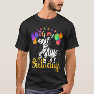 Es ist mein Geburtstag Zebra Frauen, Mädchen glück T-Shirt