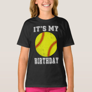 Es ist mein Geburtstags-Softball-Design T-Shirt