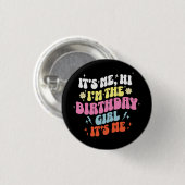 Es ist mein Geburtstagsfeier Mädchen Button (Vorne & Hinten)