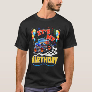 Es ist mein Geburtstagsjunges Monster Truck Car Pa T-Shirt