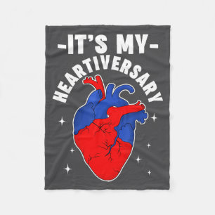 Es ist mein Herzversary CHD angeborener Herzfehler Fleecedecke