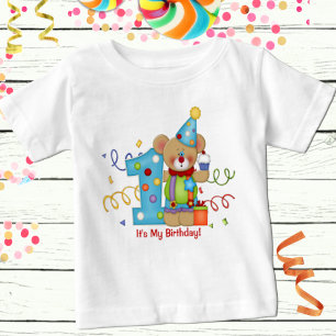 Es ist mein Niedliches Bärenalter am Geburtstag 1 Baby T-shirt