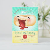 Es ist mein Party Donut Miss es! Einladung zum Geb (Stehend Vorderseite)