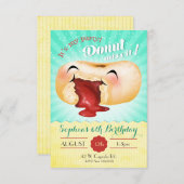 Es ist mein Party Donut Miss es! Einladung zum Geb (Vorne/Hinten)