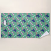 Es ist mein schottisches Terrier Bones Beach Handt Strandtuch (Vorderseite)