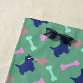 Es ist mein schottisches Terrier Bones Beach Handt Strandtuch (Beispiel)