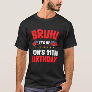 Es ist mein Sohn, der 11. Geburtstag Feuerzug Klei T-Shirt
