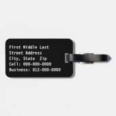 Es ist mein Stil GRUNGE Rusty Letters Gepäckanhänger (Rückseite horizontal)