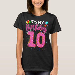Es ist mein zehnter Geburtstag Donut Doughnut Boy T-Shirt