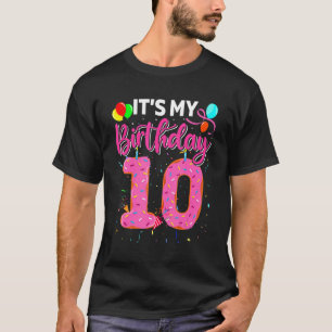 Es ist mein zehnter Geburtstag Donut Doughnut Boy T-Shirt