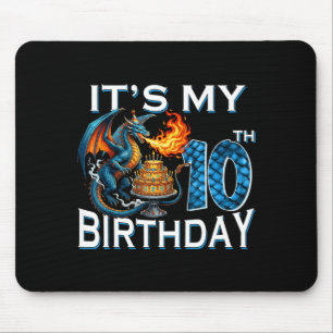 Es ist meine 10. Geburtstags-Drachenparty Drachenl Mousepad