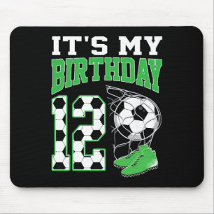 Es ist meine 12. Geburtstags-Fußballparty 12-jähri Mousepad