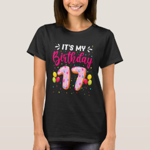 Es ist meine 17. Geburtstagskameraden Doughnut Boy T-Shirt