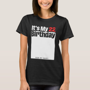 Es ist meine 22. Geburtstagsparty 22 Jahre T-Shirt
