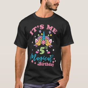 Es ist meine 5. magische Geburtstagsmädchen Einhor T-Shirt