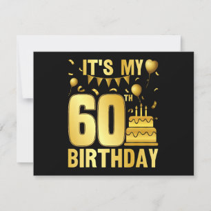 Es ist meine 60. Party Einladung