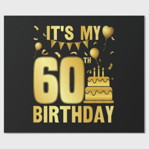 Es ist meine 60. Party Geschenkpapier