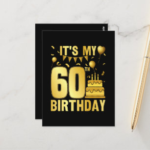 Es ist meine 60. Party Postkarte