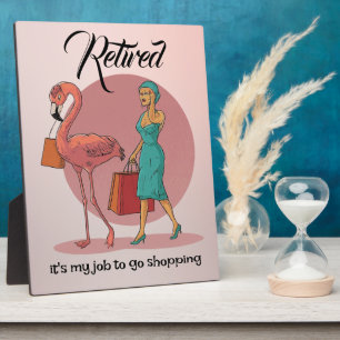 Es ist meine Aufgabe, Pink Flamingo zu kaufen Fotoplatte