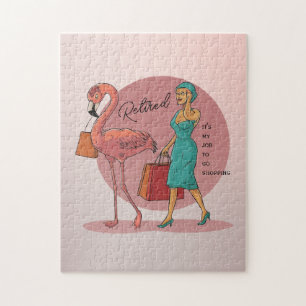 Es ist meine Aufgabe, Pink Flamingo zu kaufen Puzzle