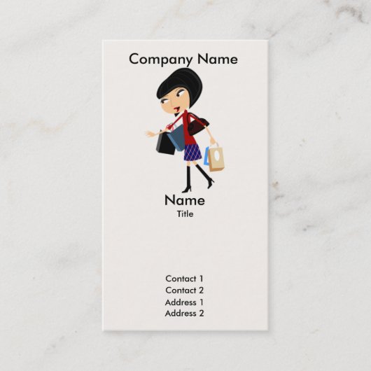 Es ist meine Bag-Visitenkarte Visitenkarte (Vorderseite)