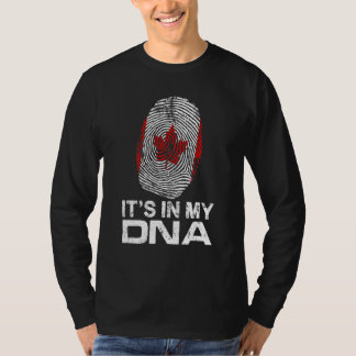 ES IST MEINE DNA in Flag National Pride Fingerprin T-Shirt