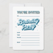 Es ist meine Happy Birthday Flat Party Einladungen (Rückseite)