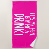 Es ist meine Henne, kaufe mir ein Strandhandtuch (Vorderseite)