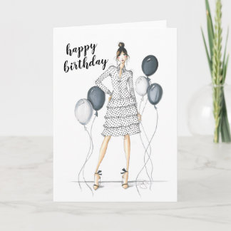 Es ist meine Party Happy Birthday Fashion Card Karte