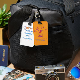 Es ist meine Tasche! Benutzerdefiniertes Etikett Gepäckanhänger