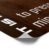 "Es ist meine Wahl" Motivation Affirmation Poster (Ecke)