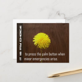 "Es ist meine Wahl" Motivation Affirmation Postkarte