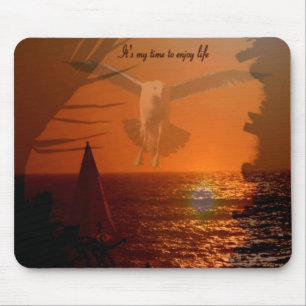Es ist meine Zeit, das Leben zu genießen_ Mousepad
