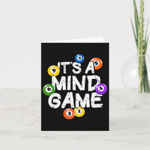 Es ist Mind Game Snooker Pool Billard Player Karte