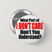 Es ist mir egal button (Vorne & Hinten)