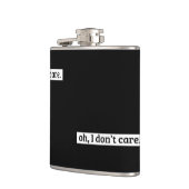 Es ist mir egal, dass die sarkastische Botschaft n Flachmann (Links)