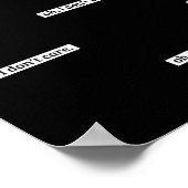 Es ist mir egal, dass die sarkastische Botschaft n Poster (Ecke)