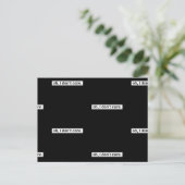 Es ist mir egal, dass die sarkastische Botschaft n Postkarte (Stehend Vorderseite)