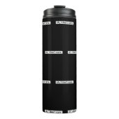 Es ist mir egal, dass die sarkastische Botschaft n Thermosbecher (Vorderseite)