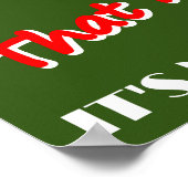 Es ist mir egal, dass es kein richtiges, lustiges  poster (Ecke)