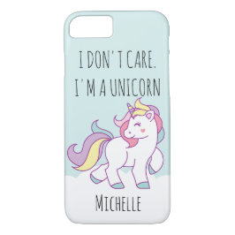 Es ist mir egal, dass ich ein magisches Einhorn Pe iPhone 8/7 Hülle