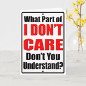 Es ist mir egal karte (Gelbe Blume)