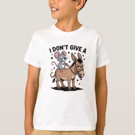 Es ist mir egal - Lustige Maus & Esel T-Shirt