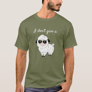 Es ist mir egal, lustiges Schaf T-Shirt