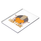 Es ist mir egal notizblock (Linke Seite)