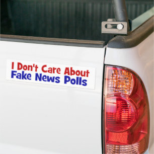 Es ist mir egal, ob Fake News Umfragen rot angezei Autoaufkleber